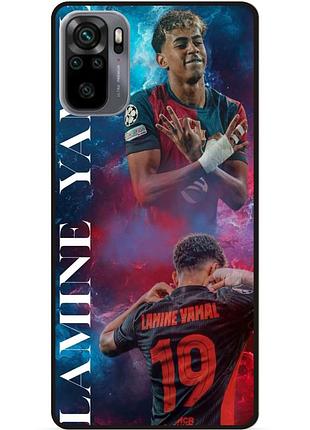 Силіконовий чохол бампер для xiaomi redmi note 10s з малюнком lamine yamal ламин ямаль