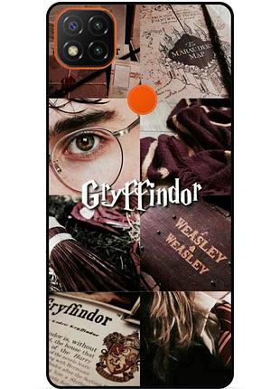 Силиконовый бампер чехол для xiaomi redmi 9c с рисунком gryffindor гриффиндор гарри поттер harry potter