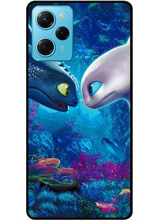 Силиконовый чехол для xiaomi poco x5 pro 5g с картинкой как приручить дракона dragon