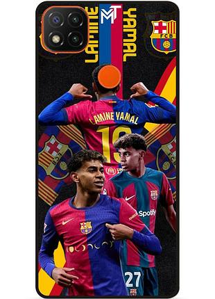 Чехол силиконовый бампер для xiaomi redmi 9c с рисунком ламин ямаль lamine yamal barcelona