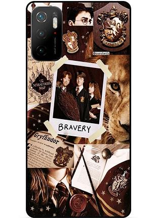 Силиконовый бампер чехол для xiaomi poco m3 pro с картинкой гарри поттер harry potter