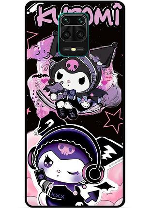Силіконовий бампер чохол для xiaomi redmi note 9s з малюнком kuromi куроми