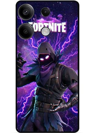 Силиконовый чехол бампер для huawei honor x6a с картинкой fortnite фортнайт