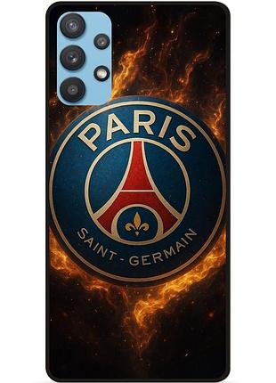 Силіконовий чохол бампер для samsung a32 з малюнком psg псж