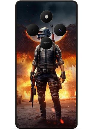 Силіконовий чохол бампер для tecno spark 30c з малюнком пабг pubg