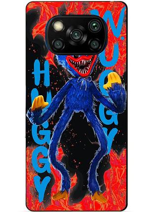 Силиконовый бампер чехол для xiaomi poco x3 с рисунком huggy wuggy хагги вагги