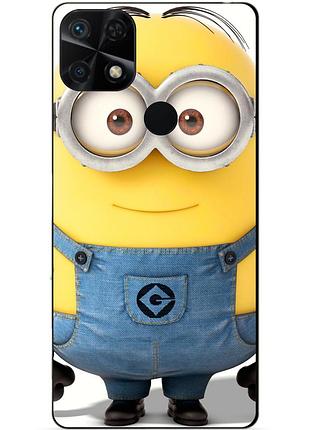Силиконовый бампер чехол для xiaomi redmi 10c с рисунком миньон стюарт minion