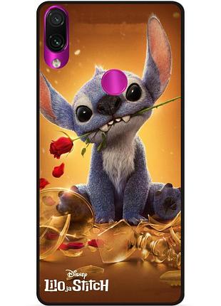 Силиконовый чехол бампер для xiaomi redmi 7 stitch лило и стич