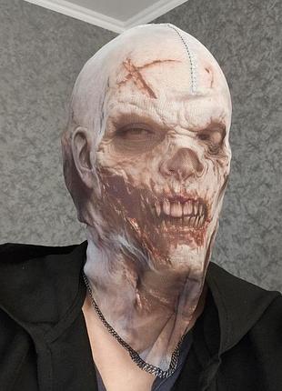 🧟‍♂️ зомби. 3d маска на лицо, полностью меняющая внешность 😱
