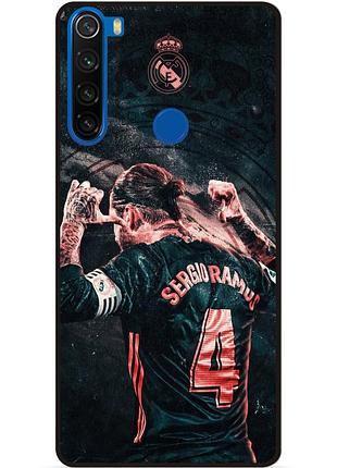 Силиконовый чехол бампер для xiaomi redmi note 8t с рисунком серхио рамос sergio ramos