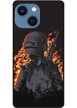Силіконовий чохол бампер для iphone 14 plus з малюнком pubg пабг
