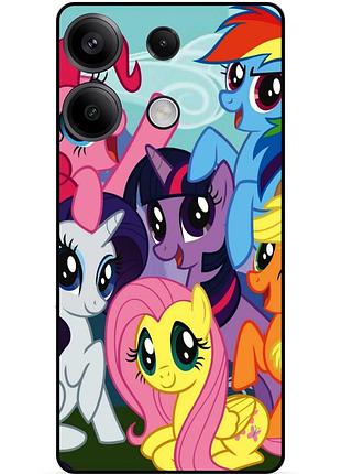 Силиконовый бампер чехол для huawei honor x8a с рисунком пони my little pony