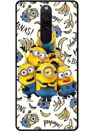 Силиконовый бампер чехол для xiaomi mi 9t / mi 9t pro с рисунком minion миньоны