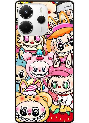 Чехол силиконовый бампер для xiaomi redmi note 14 5g с рисунком labubu лабубу