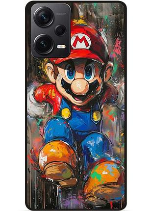 Силіконовий бампер чохол для xiaomi redmi note 12 5g з малюнком марио marvel mario