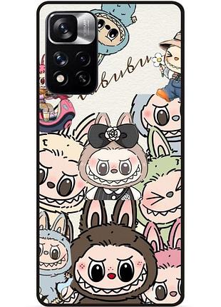 Чехол силиконовый бампер для xiaomi redmi 10 с картинкой лабубу labubu