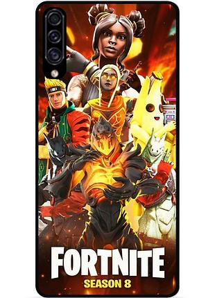 Силіконовий чохол бампер для samsung a30s з малюнком fortnite marvel фортнайт марвел
