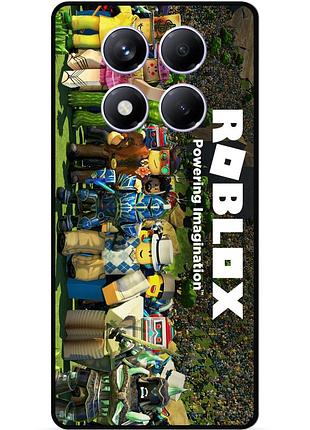 Силіконовий чохол бампер для xiaomi redmi note 14 pro 5g з картинкою роблокс roblox