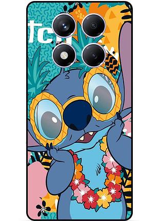 Силиконовый бампер чехол для tecno spark 30 pro с рисунком стич stitch