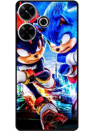 Силиконовый чехол бампер для infinix hot 30 (x6831) с картинкой соник sonik шэдоу