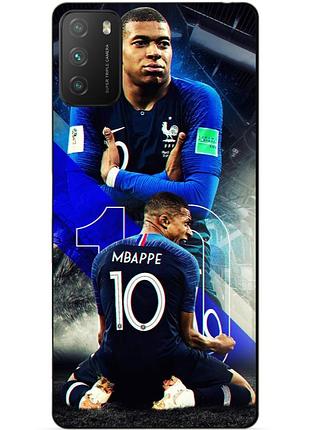 Силіконовий бампер чохол для xiaomi poco m3 з малюнком mbappe франція мбаппе