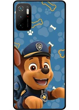 Чехол силиконовый для xiaomi poco m3 pro с рисунком щенячий патруль чейз