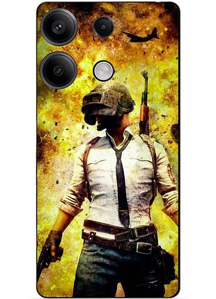 Силиконовый бампер чехол для huawei honor x6a с рисунком пабг puвg