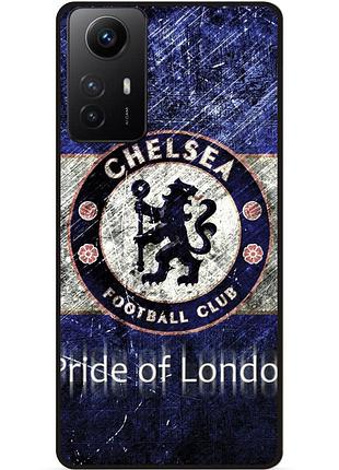 Чехол силиконовый бампер для xiaomi redmi note 12s с рисунком челси chelsea