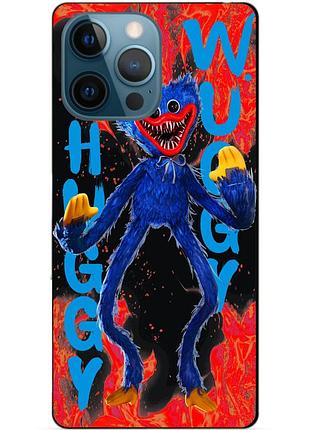 Силиконовый бампер чехол для iphone 14 pro max с рисунком huggy wuggy хагги вагги