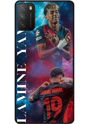 Силиконовый чехол бампер для xiaomi poco m3 с рисунком ламин ямаль lamine yamal
