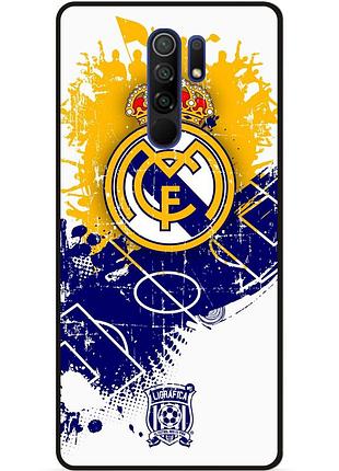 Чехол силиконовый бампер для xiaomi redmi 9 с рисунком реал мадрид real madrid