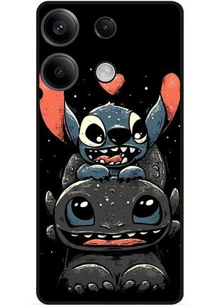 Силиконовый чехол бампер для motorola moto g75 с рисунком stitch стич