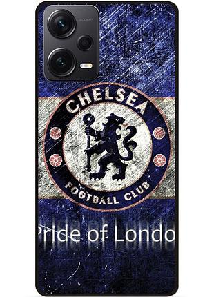 Чехол силиконовый бампер для xiaomi redmi note 12 pro 5g с рисунком челси chelsea