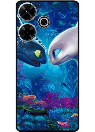 Силіконовий чохол бампер для realme c53 з малюнком как приручить дракона
