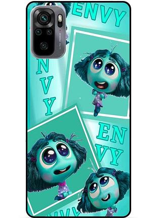 Чехол силиконовый бампер для xiaomi redmi note 10 с рисунком головоломка envy