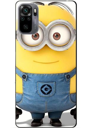 Силіконовий чохол бампер для xiaomi redmi note 10 з малюнком міньйон стюарт minion
