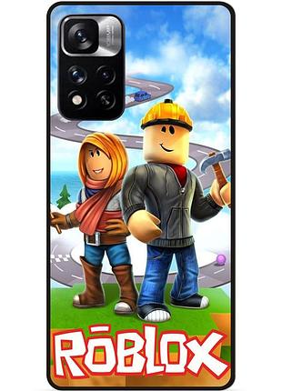 Силиконовый чехол для xiaomi redmi note 11 pro plus 5g с картинкой roblox роблокс