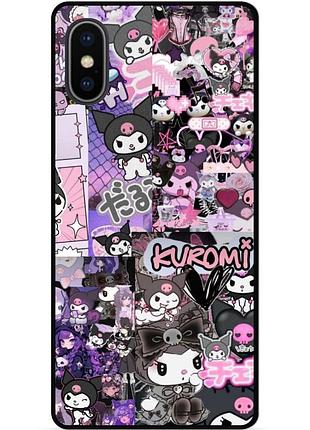 Силиконовый чехол бампер для iphone xs max с картинкой kuromi куроми
