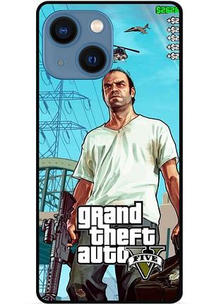 Силіконовий бампер чохол для iphone 14 з малюнком gta гта