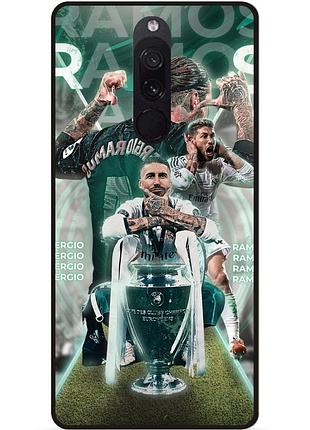 Силіконовий чохол бампер для xiaomi redmi 8 з малюнком серхио рамос sergio ramos