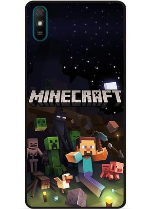 Силіконовий чохол бампер для zte blade a51 lite гра майнкрафт minecraft