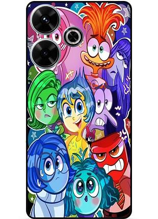 Чехол силиконовый бампер для realme c63 с рисунком головоломка