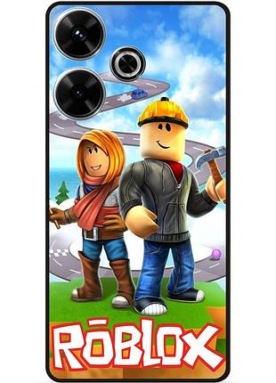 Силіконовий чохол бампер для infinix hot 30 play з картинкою roblox роблокс