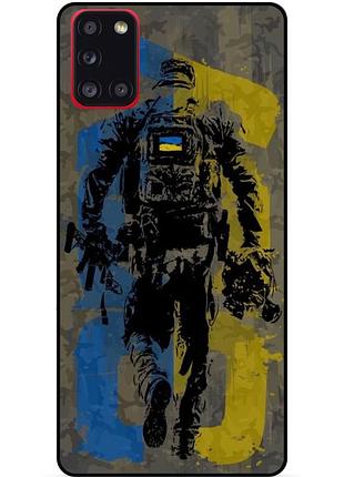 Силіконовий чохол бампер для tecno spark 7 з малюнком зсу украина боец