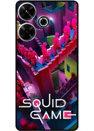 Силіконовий чохол бампер для infinix hot 30 play з малюнком гра в кальмара
