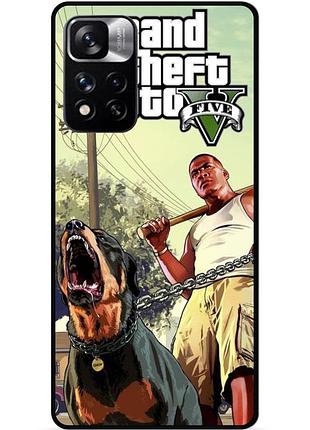 Чехол силиконовый бампер для xiaomi redmi 10 с картинкой гта gta