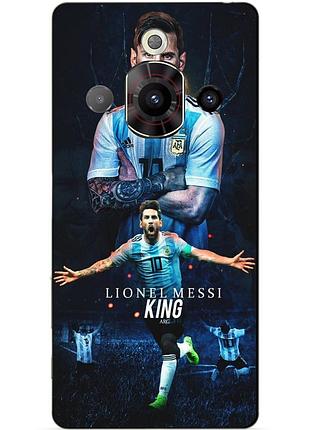 Силиконовый бампер чехол для zte nubia focus pro с рисунком messi аргентина месси