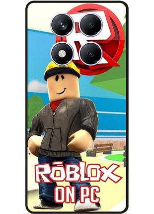 Силіконовий чохол бампер для xiaomi redmi note 14 pro 5g з картинкою роблокс roblox