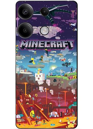 Силіконовий чохол бампер для infinix smart 7 hd гра minecraft майнкрафт
