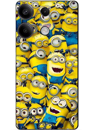 Силіконовий чохол бампер для infinix note 40 pro (x6850) з малюнком міньйони minion